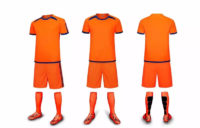C023 Custom Logo Soccer Jersey Full Kit Orange