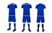C026 Custom Logo Soccer Jersey Full Kit Blue