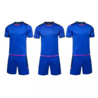 C048 Custom Logo Soccer Jersey Full Kit Blue